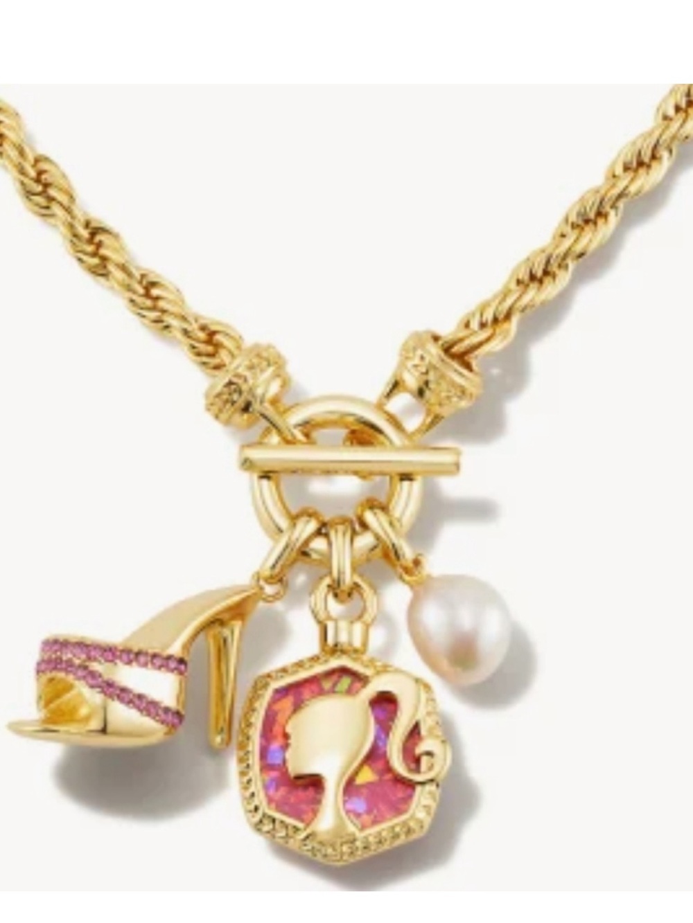 Kendra Scott Barbie Charm Necklace and Bracelet